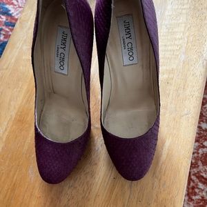 Jimmy Choo pumps Plum colored Sz 381/2